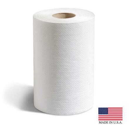 PUTNEY PAPER White 8 In. X 350 Ft. Hard Wound Roll Towel 12Pk P-700-B  (PEC)